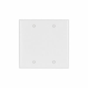 Eaton Cooper Wiring Standard Size Blank Wallplate, White