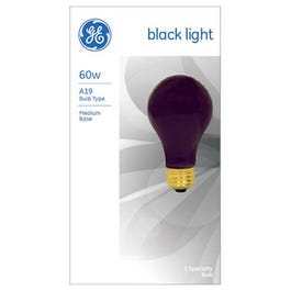 A-Line Light Bulb, Black, 60-Watts