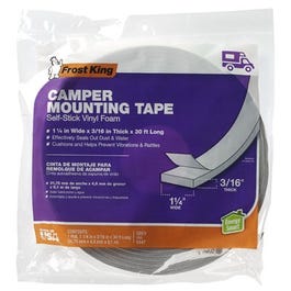 Camper Mounting Tape, 1-1/4W x 3/16-In. T x 30-Ft.