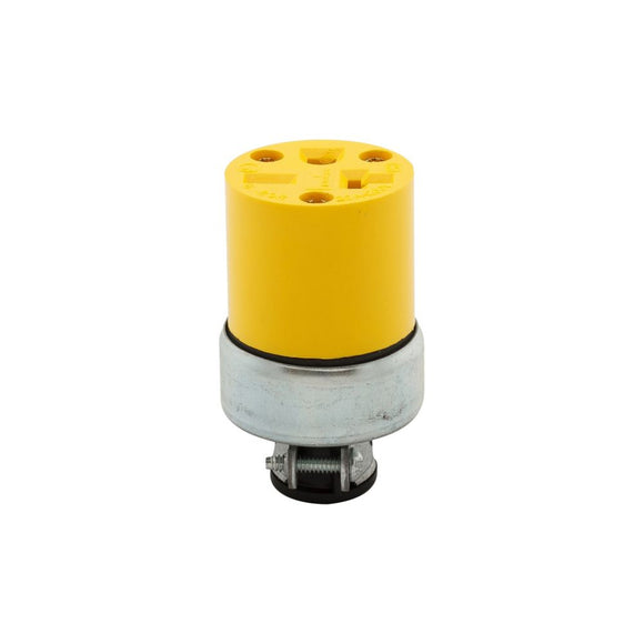 Cooper Wiring Devices Plug Connector Female 20 A Yellow