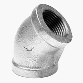 Pipe Fitting, Galvanized Elbow, 45-Degree, 2-In.