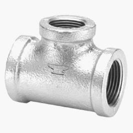 Pipe Fitting, Galvanized Tee, 3/8-In.