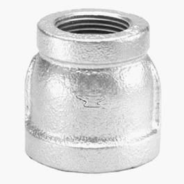 Pipe Fitting, Galvanized Reducing Coupling, 3/8 x 1/4-In.