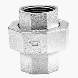 Pipe Fitting, Galvanized Union, 1-1/2-In.