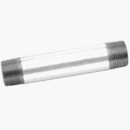 Pipe Fitting, Galvanized Nipple, 1-1/2 x 10-In.