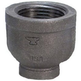 Pipe Fitting, Black Reducing Coupling, 1/2 x 3/8-In.