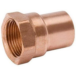 Pipe Fittings, Wrot Copper Adapter, 1/2 x 3/8-In. FPT