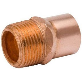 Pipe Adapter, Wrot Copper, 1/2-In. MPT
