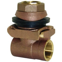 Pitless Adapter, Brass, 1-In.