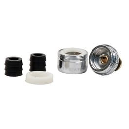 Faucet Aerator, Clamp-Fit, Chrome-Plated Brass