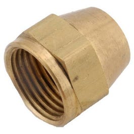 Pipe Fitting, Flare Nut, Lead-Free Brass, 1/2-In.