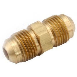 Pipe Fitting, Flare Union, Lead-Free Brass, 3/8-In.