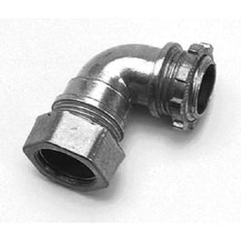 Conduit Fitting, EMT Compression Connector, 90 Degree, 1/2-In.