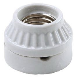 Incandescent Light Socket, Porcelain, Medium Base