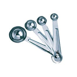 4-Piece Stainless-Steel Measuring Spoon Set