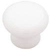 1.25-In. White Ceramic Round Cabinet Knob