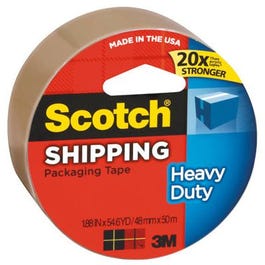 Heavy-Duty Packaging Tape, Tan, 2-In. x 60-Yard