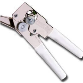 Compact Can Opener, Soft White Grip