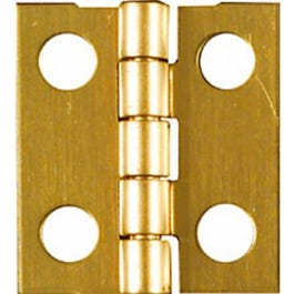 Medium Hinge, Brass, 3/4 x 11/16-In., 4-Pk.