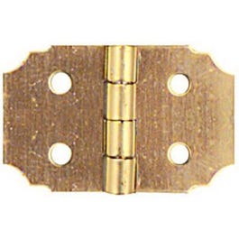 2-Pk., 5/8 x 1-In. Brass Decorative Hinges