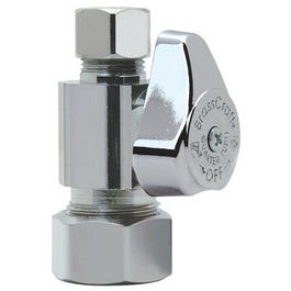 Chrome Straight Stop Valve, 5/8-In. x 3/8-In.