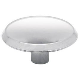 Cabinet Knob, Chrome Plated, 1.5-In. Round