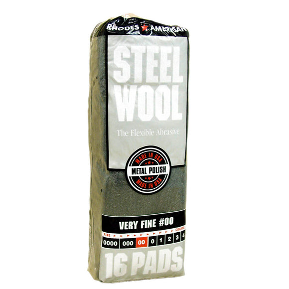Homax® Steel Wool, Very Fine, Grade #00 16 Pads