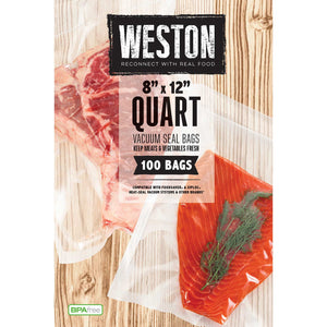 Weston Quart 8 X 12 Vacuum Bags (100 Count)