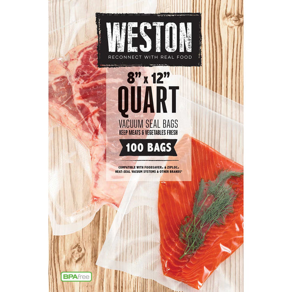 Weston Quart 8 X 12 Vacuum Bags (100 Count)