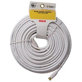 100-Ft. White RG6 Coax Cable With "F" Connectors