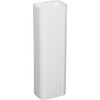 Gutter Downspout, White Aluminum, 2 x 3-In. x 10-Ft.