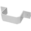 Duraspout Gutter Bracket, White Vinyl, 2 x 3-In.