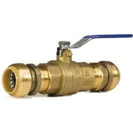Push On Ball Valve, Low Lead, .5-In.