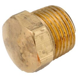 Brass Threaded Hex Head Pipe Plug, Lead-Free, 1/8-In.