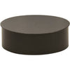 Black Stove Pipe Clean Out Tee Cap, 24-Ga., 5-In.