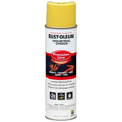 Rust-Oleum Industrial Choice® M1600 System Precision Line Inverted Marking Paint Yellow