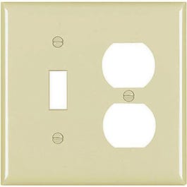 Ivory 1-Duplex & 1-Toggle Nylon Wall Plate