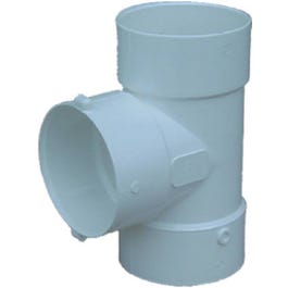 PVC Pipe Sewer And Drain Bull Nose Tee, 4-In.