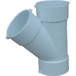 PVC Pipe Sewer And Drain Wye, 4-In.