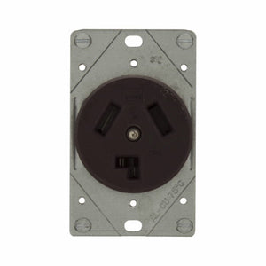 Eaton Cooper Wiring Power Device Receptacle 30A, 125/250V Brown
