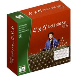 Christmas Net Light Set, Clear, 150-Ct., 4 x 6-Ft.