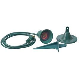 Green Flood Light Holder With Cord