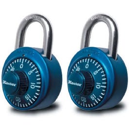 2-Pack Colored Dial Combination Padlocks