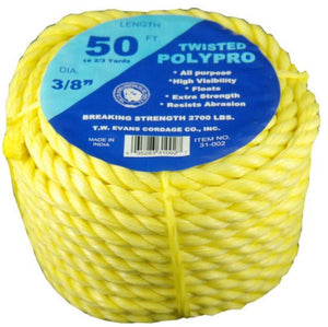 T.w Evans Cordage 1/4"-50' 5 Star Polypro Coil