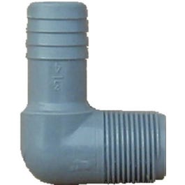 Pipe Fitting Insert Elbow, Male, 1/2-In.