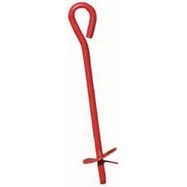Earth Anchor, Red, 3 x 15-In.