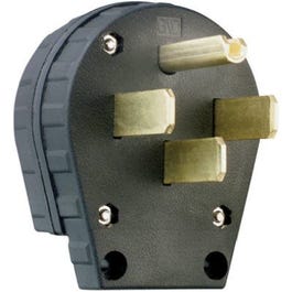 Angle Plug for Dryers, Commercial Grade, 3-Pole, 30 or 50-Amp Configurable