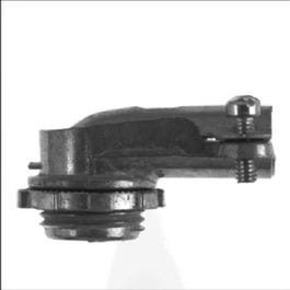 Conduit Fitting, Flexible Clamp Connector, 90-Degree, 1/2-In.