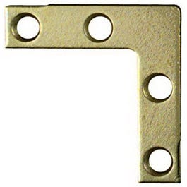 4-Pk., 1.5-In. Brass Flat Corner Iron