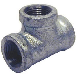 Galvanized Pipe Fitting, Equal Tee, 2-In.